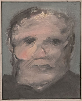 Hans Vent, Kopf, 2007 <br /> Öl auf Leinwand, 30 x 24 cm, <br /><strong> Startpreis 320 € </strong>