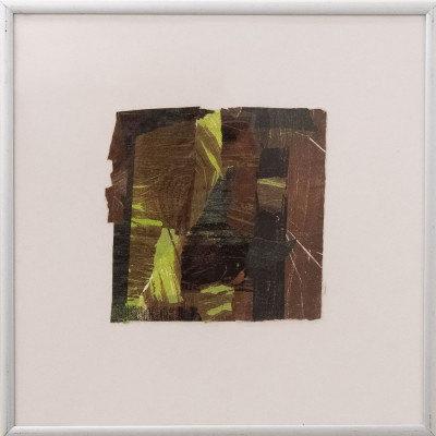 Elli Graetz, Serie: Baum , 2, 2015 <br /> Holzschnitt, Collage, je 15 x 15 cm, unikat Rahmen optional je 15 € <br /><strong> Startpreis je 120 € </strong>