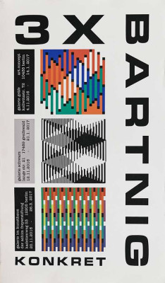 Horst Bartnig, konkret, 2017 <br /> Plakat. Ku?nstler pc print auf Bu?tten, 79 x 46 cm, Auflage 25 15/25 <br /><strong> Startpreis 150 € </strong>