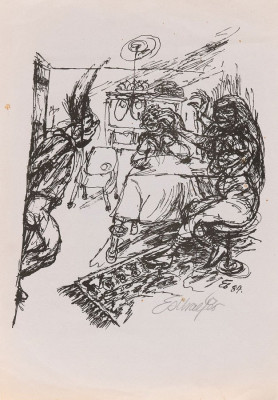 Egmont Schaefer, o.T., 1984 <br /> Siebdruck, 29,5 x 21 cm, <br /><strong> Startpreis 50 € </strong> <br /><strong>VERKAUFT</strong>