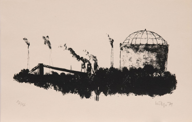 Harry Lüttger, o.T., 1979 <br /> Siebdruck, 23 x 35 cm, 12/12 <br /><strong> Startpreis 50 € </strong><br /><strong>VERKAUFT</strong>