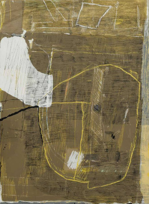 Joachim Böttcher , Kopf, 2001 <br /> Siebdruck, 5 Farben, 75,2 x 55 cm, 10 20 <br /><strong> Startpreis 1.400 € </strong>