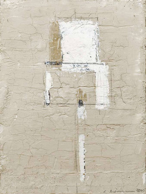 Achim Niemann, Der Weiser, 2020 <br /> Mischtechnik auf Leinwand, 40 x 30 cm, <br /><strong> Startpreis 450 € </strong>