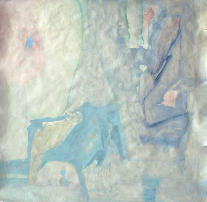 o. T., 2016<br/>
Gouache auf Papier, 70 x 70 cm<br/>