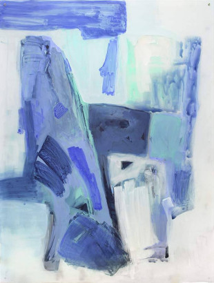 o. T., 2016<br/>
Acryl auf Acrylglas, 200 x 150 cm<br/>