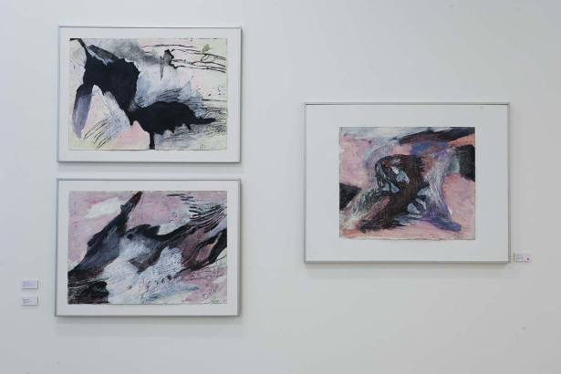 Ungetüm, 2019<br/>
Wesenheit, 2012/19<br/>
Qualle, 2012/19<br/>
Mischtechnik