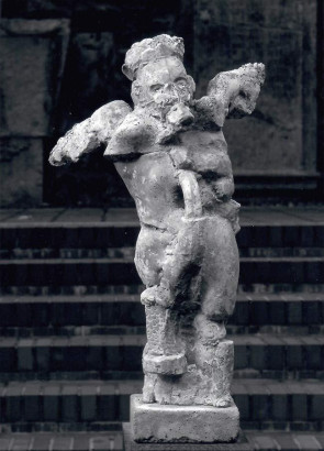 »Der Reisende für P.S.«, 2007<br/>
Beton, Höhe 98cm